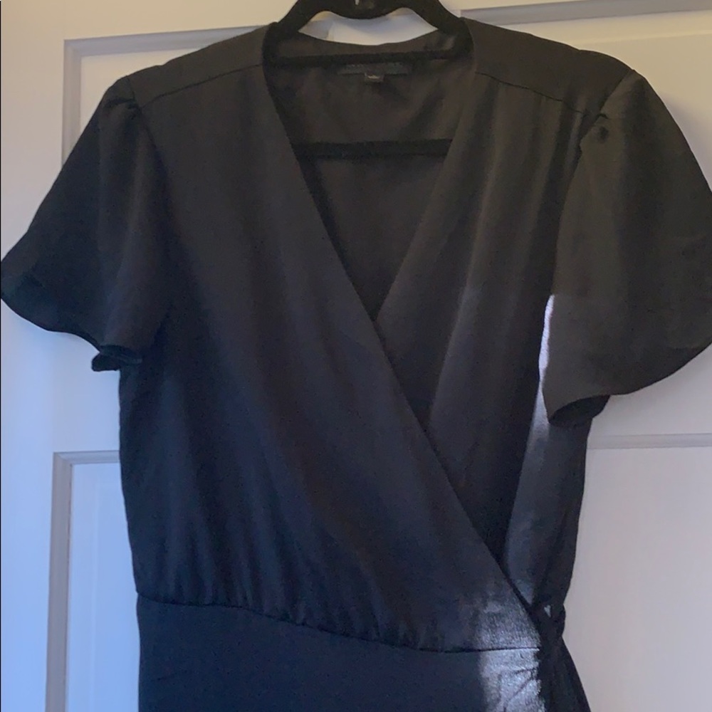 Banana Republic Black Wrap Dress